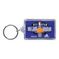 1 3/8" X 2 1/8" Rectangle Acrylic Keytag